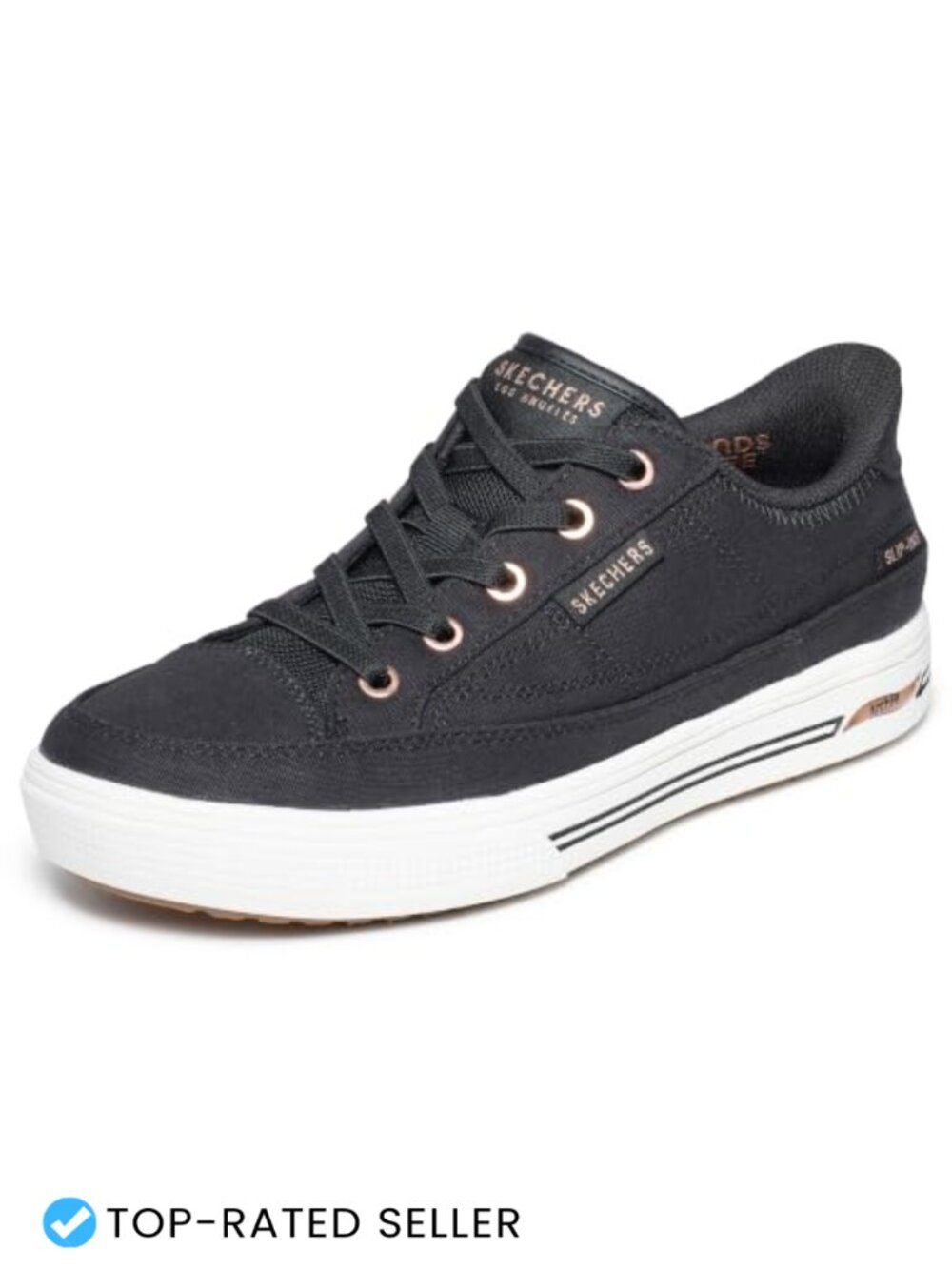 Skechers Arcade Slip On Sneakers Vegan Canvas Arch Fit